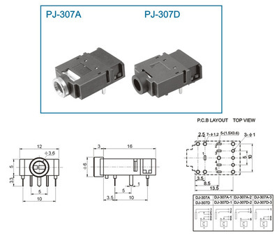 3.5耳机母座专业解析 PJ-307A产品特性与应用领域